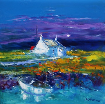 Evening gloaming South Uist 20x20